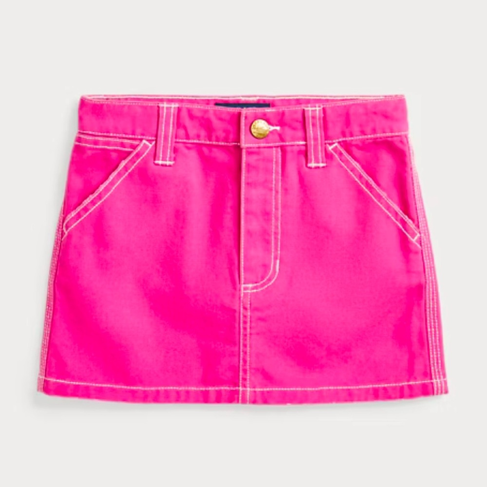 BRAND NEW WITH TAGS RALPH LAUREN POLO belmont pink skirt Girls size 7